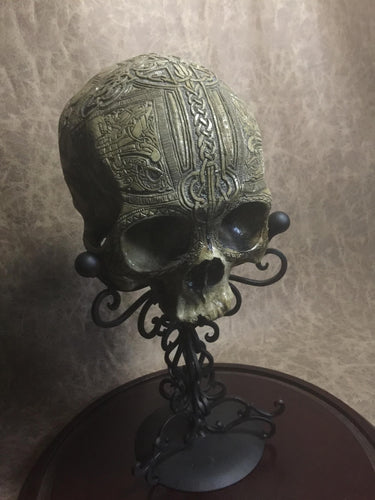 Book of Kells Replica Skull