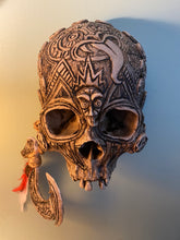Load image into Gallery viewer, Tiki Wall Hanging Skull